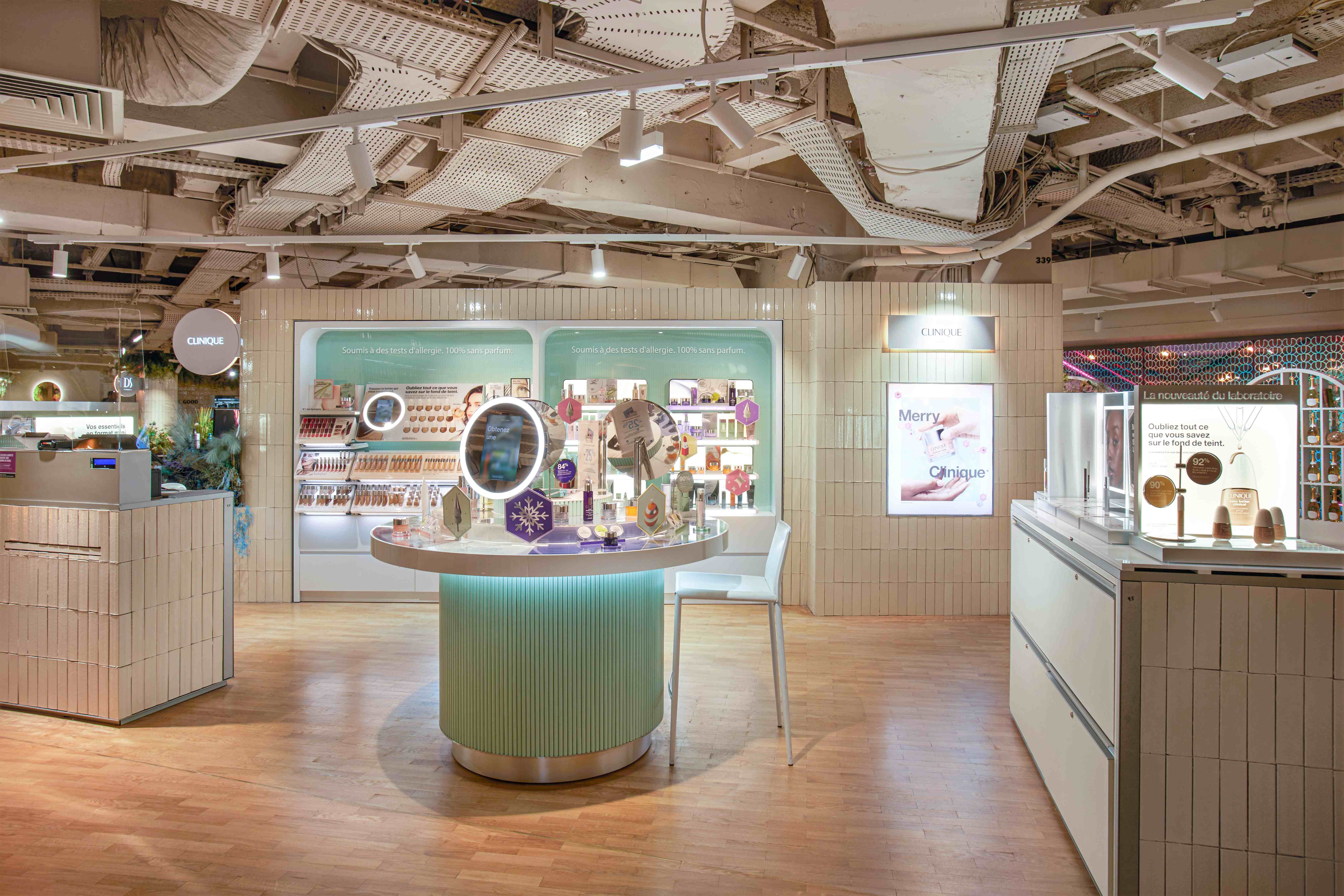Photo du stand Clinique aux Galeries Lafayette Haussmann Paris